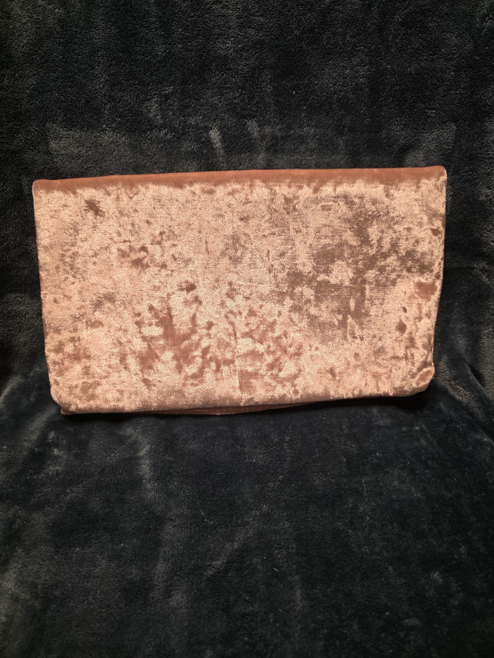 ASOS Velvet Envelope Clutch in Rose